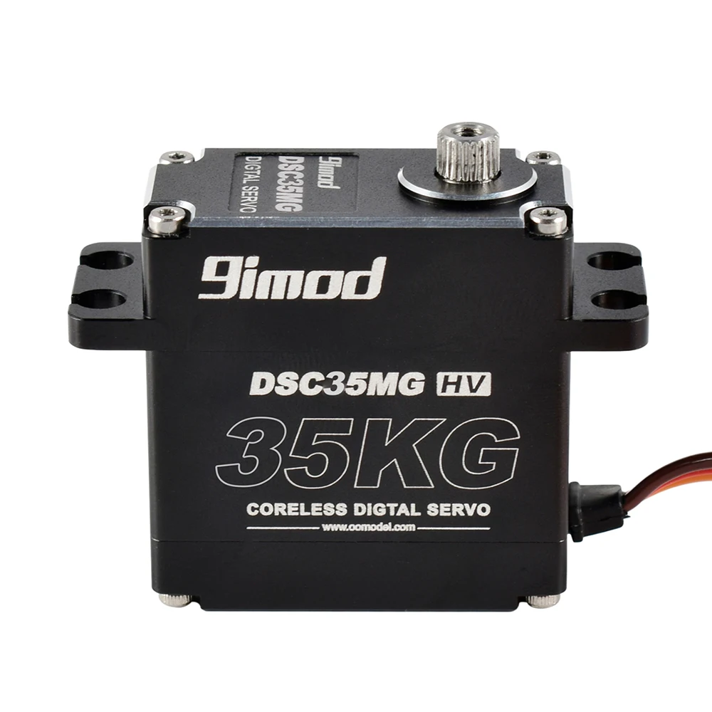 Gute Verkauf 9imod Wasserdicht Servo DSC35MG 35KG 180 Grad Aluminium Fall Digitale Metall Getriebe HV Kernlosen Servo für RC Auto Lkw