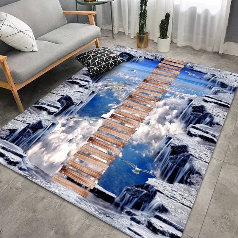 Nordic Style 3D Print Carpets for Living Room, Bedroom Decor, Area Rugs Kids Room Play Area, Floor Mat, Home Hallway Large Ca