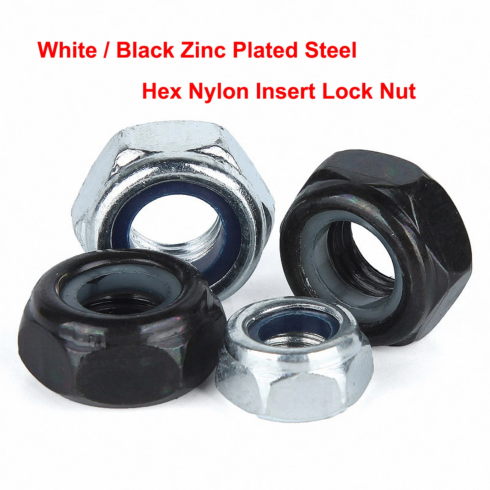 

American standard thread 4#-40 5#-40 6#-32 8#-32 10#-24 10#-32 1/4-20 3/8-16 5/16-18 Nylon Insert Lock Nut Self-Locking Nut