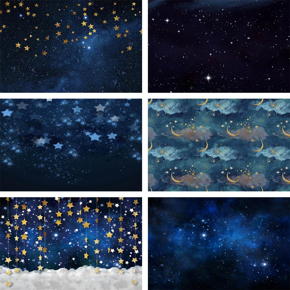 Mehofond Photography Background Twinkle Little Star Universe Space Starry Sky Baby Birthday Party Backdrop For Photo Studio Prop