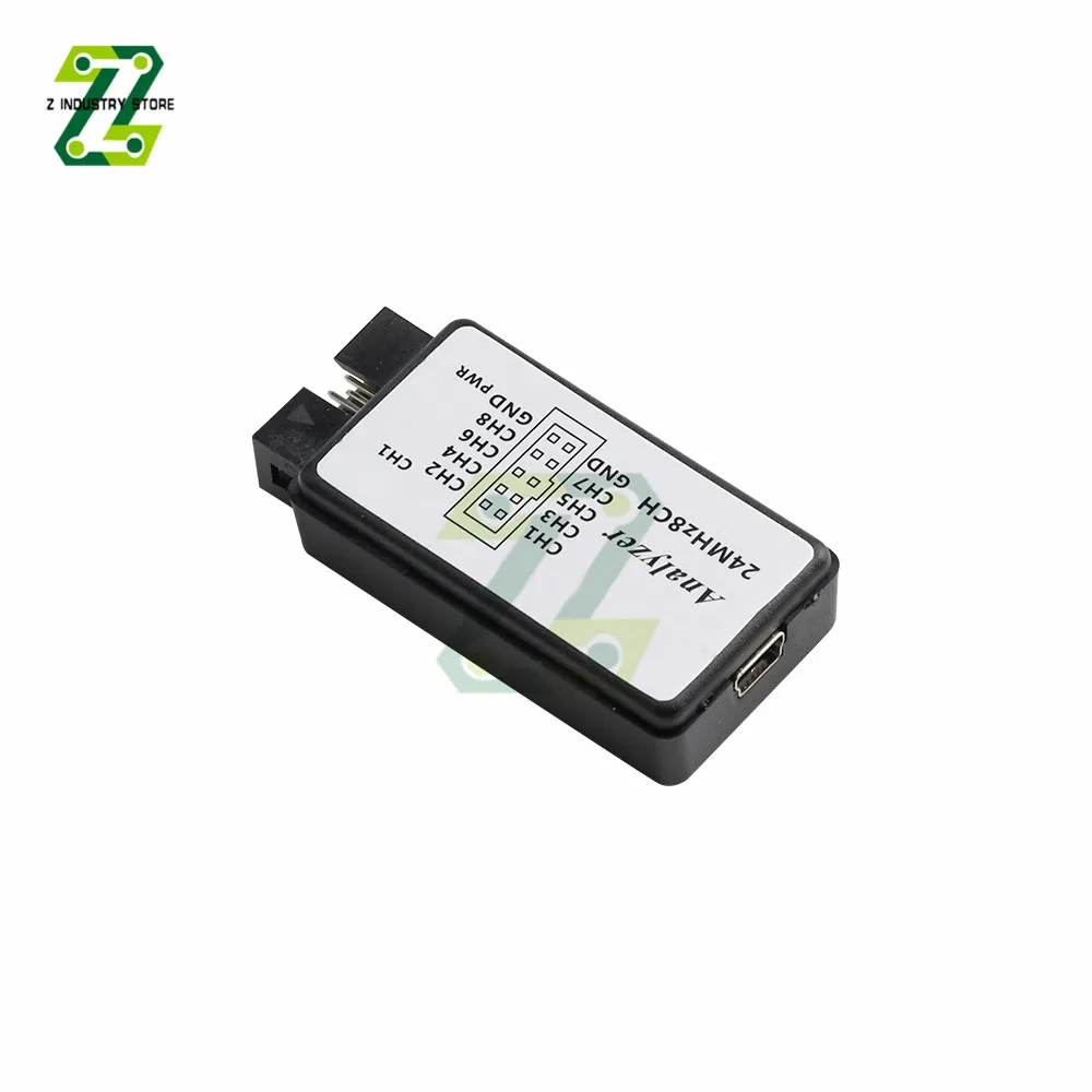 Портативный USB-логический анализатор, 24 м, 8 каналов, измерительный инструмент для отладки данных