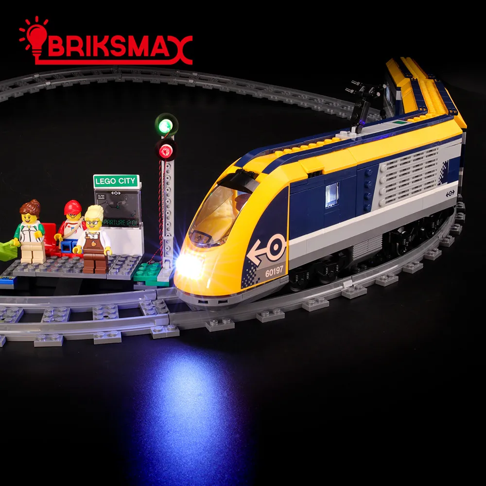 

BriksMax Led Light Up Kit For 60197 City Series Passenger Train Building Blocks (NOT Include Model)