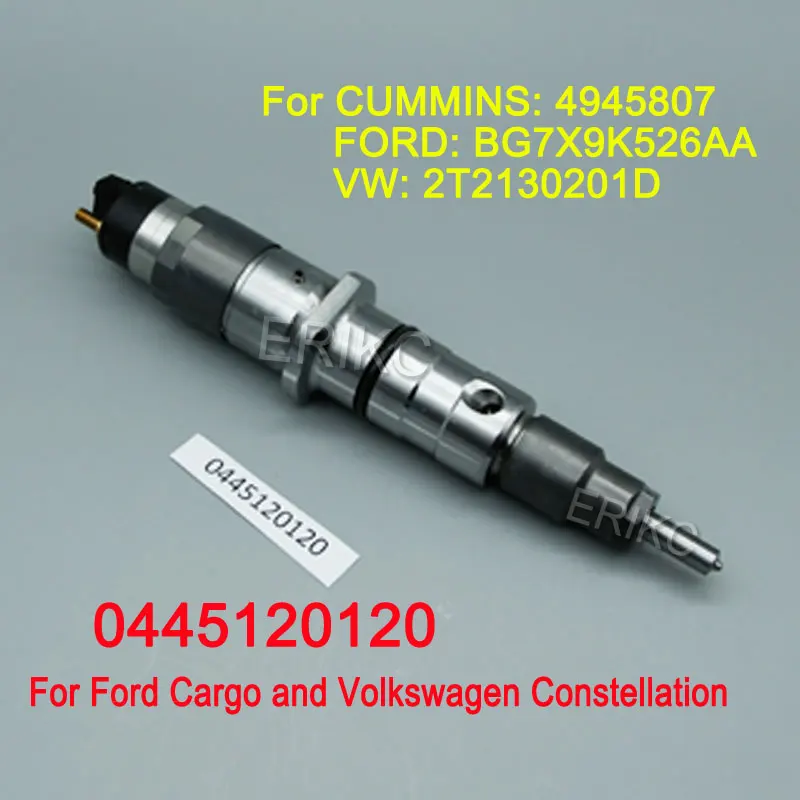 

0445120120 Injector 0 445 120 120 Diesel Fuel Injection 0445 120 120 for Ford Cargo Volkswagen 4945807 VW: 2T2130201D