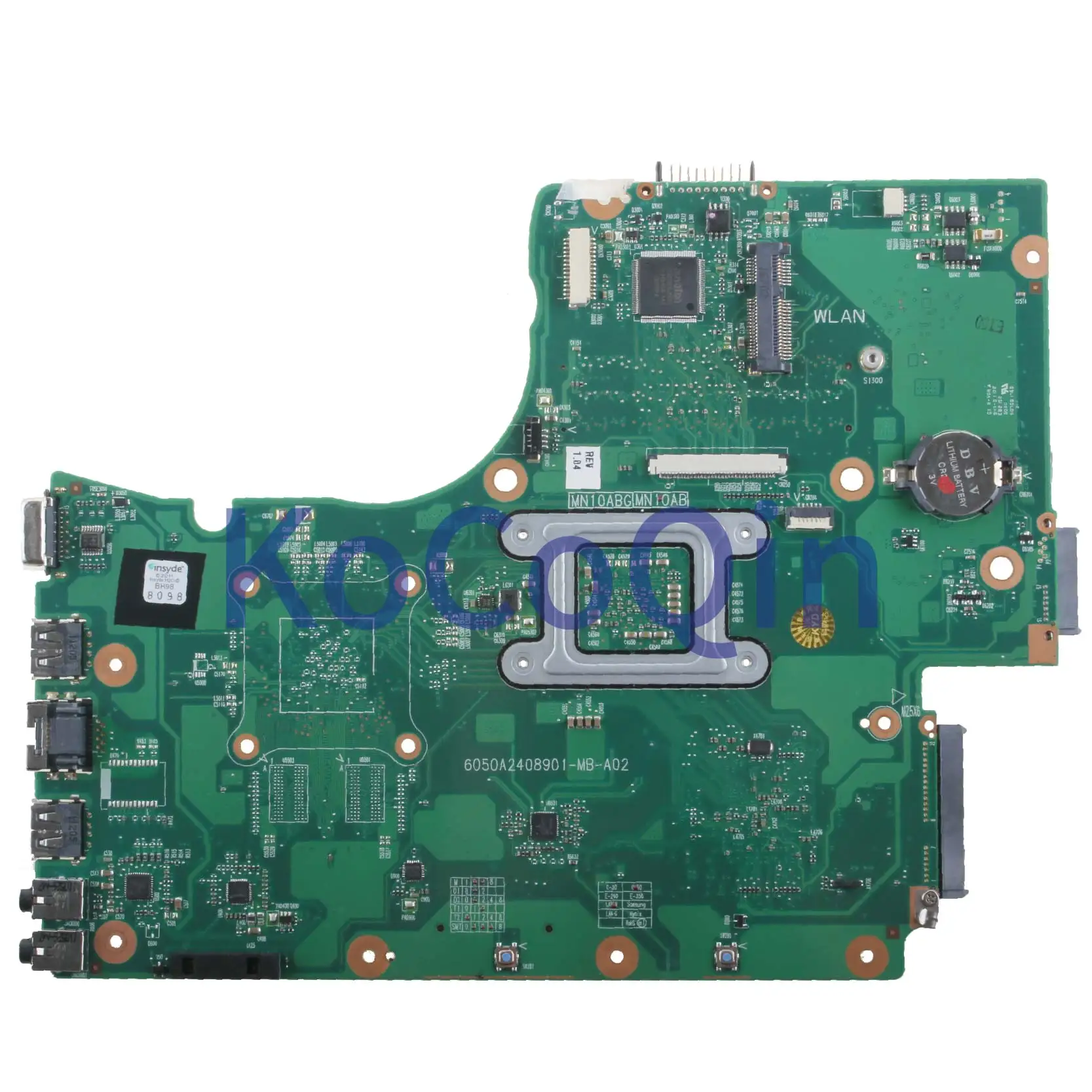 KoCoQin Laptop motherboard For TOSHIBA Satellite C655 C655D 6050A2408901-MB-A02 V000225120 EME300 Mainboard