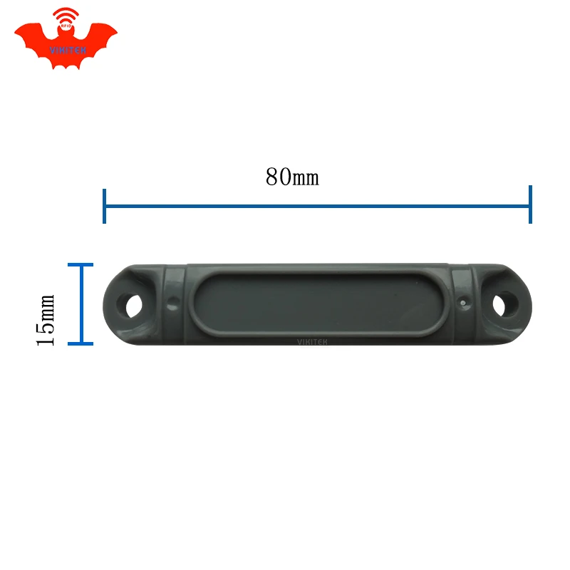 UHF RFID ป้องกันโลหะ: 915 MHz 868 MHz Impinj Monza4QT EPCC1G2 6C 80*15*12.2 มม.ทนทาน ABS พาเลทสมาร์ทการ์ด Passive RFID หมวดหมู่