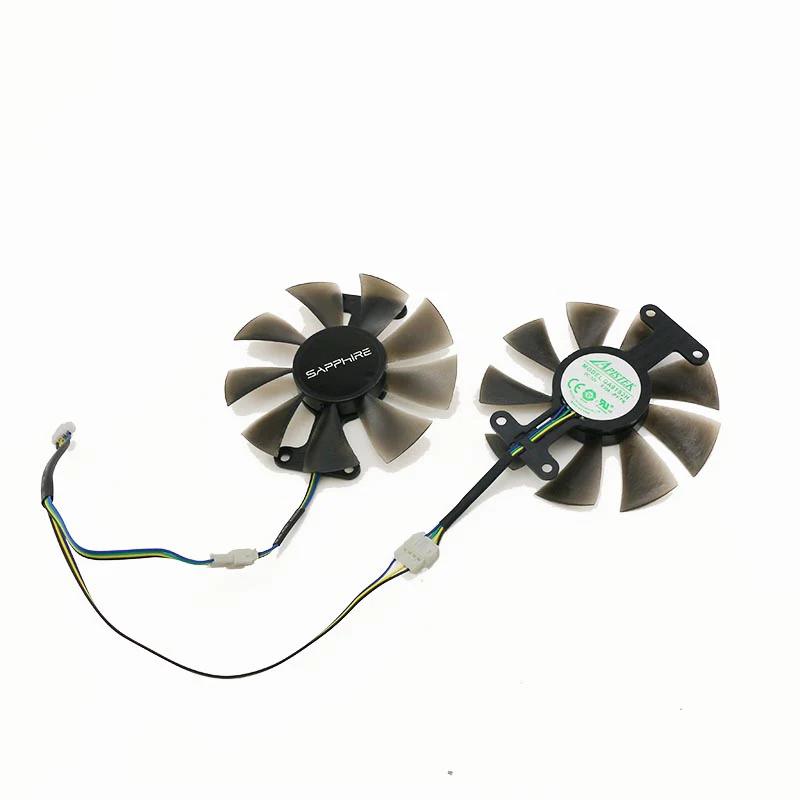 2PCS Cooling Fan For SAPPHIRE RX560 RX 460 550 Graphics Card Video Card Fan GA91S2H DC 12V 4PIN 85MM