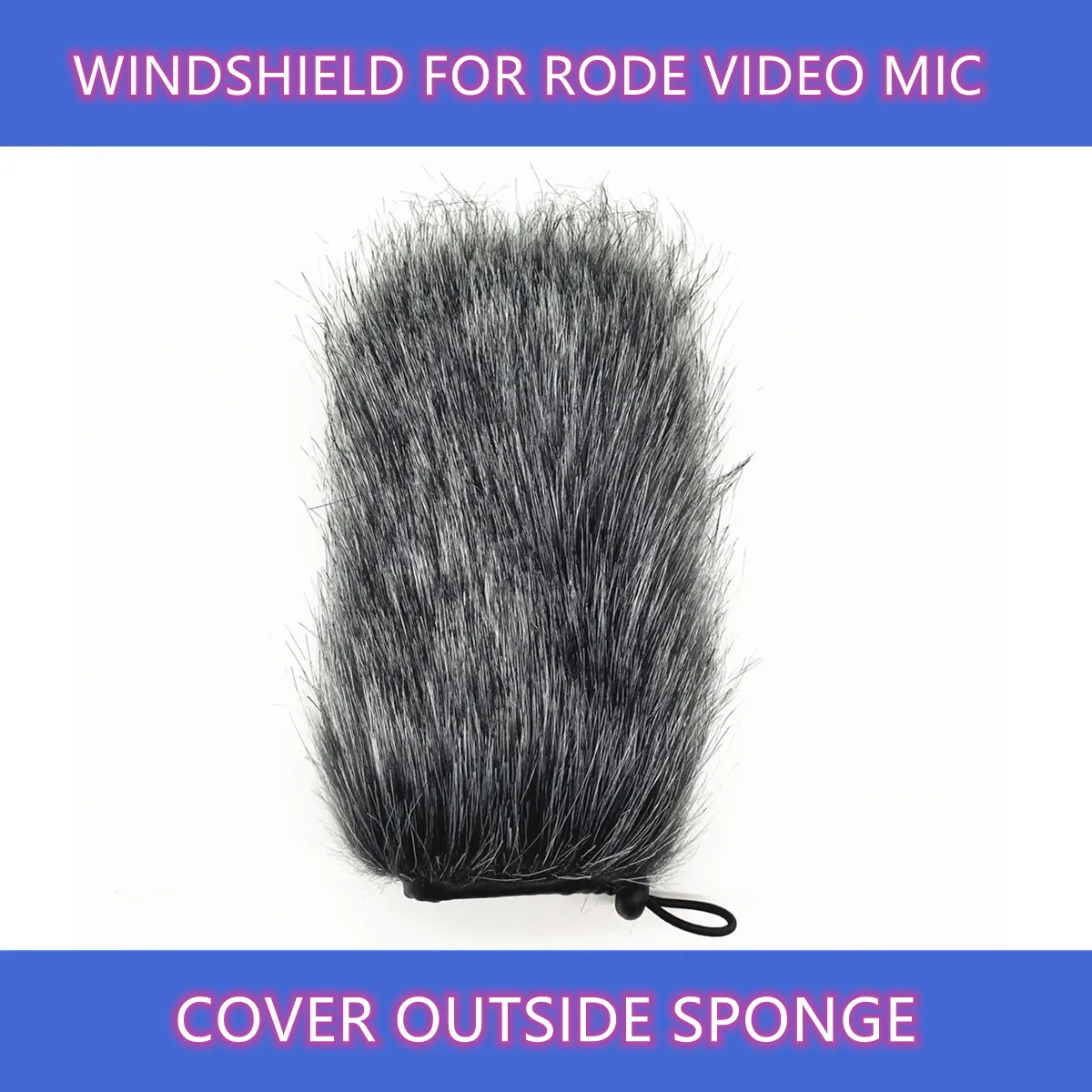 Xanh Dương Bọ Ngựa Con Mèo Chết Ngoài Trời Micro Tóc Kính Chắn Gió Cho Rode VideoMic Nghệ Chắn Gió Dành Cho Cưỡi Mic