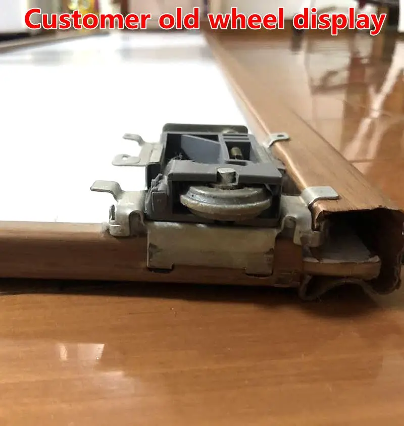 Old Wardrobe Sliding Door Pulley Wheel Runner Closet Wardrobe Moving Door Bottom Pulley Lower Wheel Roller Runner