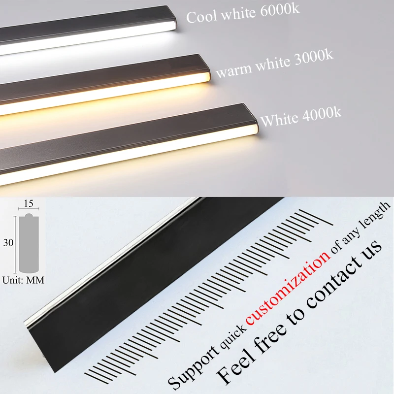 LED Wardrobe Light Smart PIR Infrared Body Motion Sensor Switch Light DC12V For Checkroom  Wardrobe Clothes Hanger Rod Support