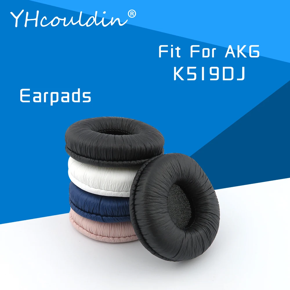 Earpads For AKG K519DJ Headphone Accessaries Replacement Ear Cushions Wrinkled Leather Material