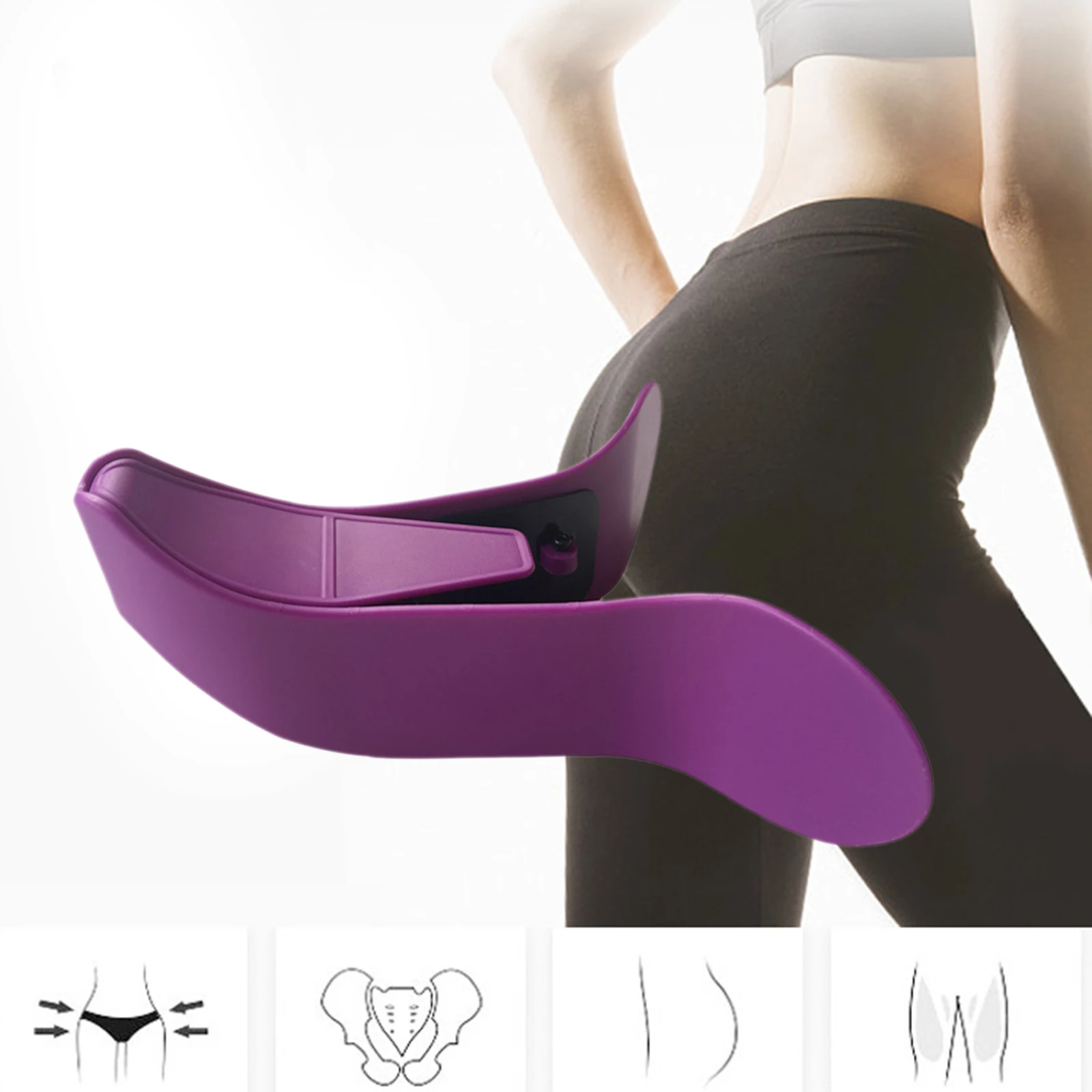 Exerciser Pelvis Floor Muscle Exerciser Hip Muscle & Inner Thigh Trainer Correction Beautiful Buttocks for Women