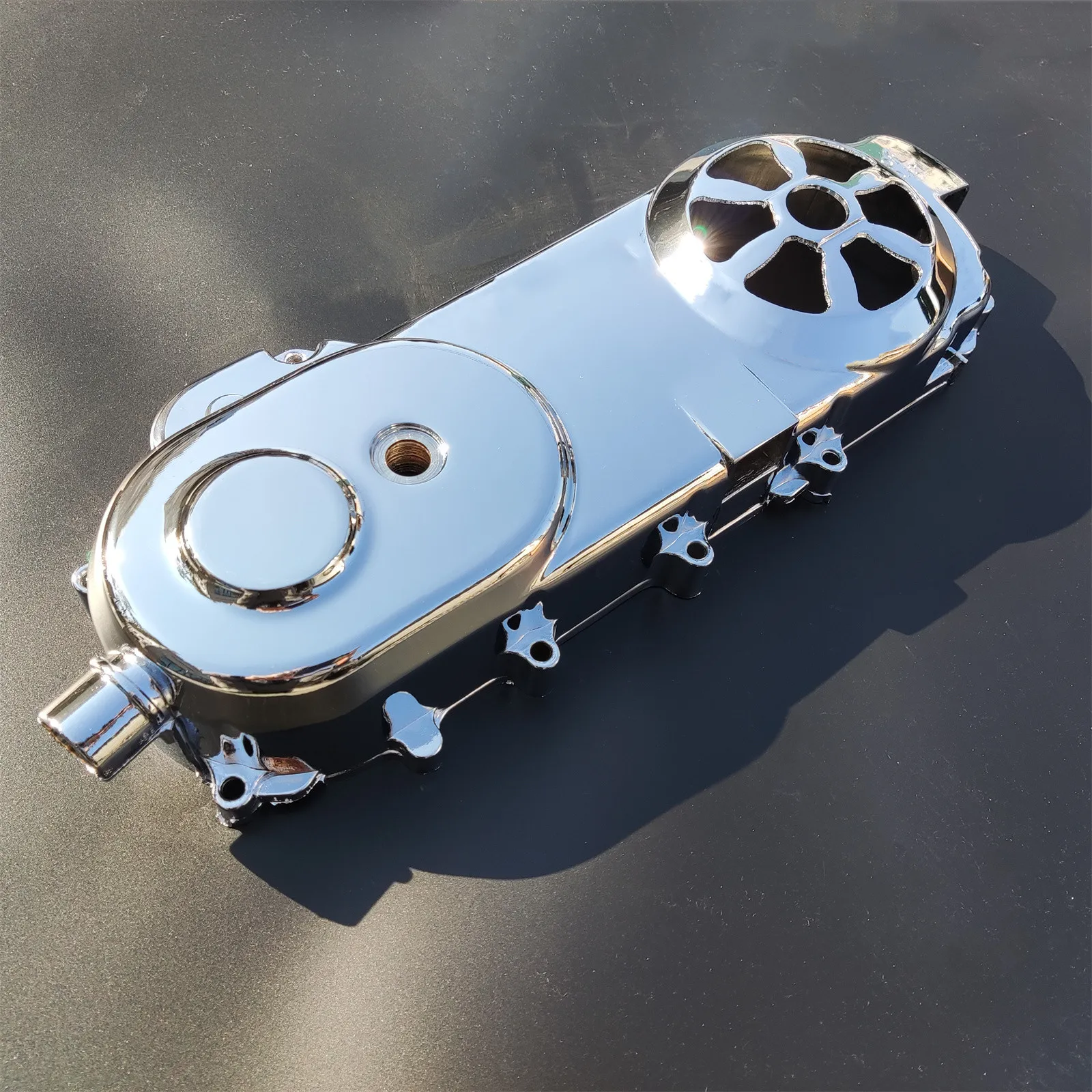 WILEBO GY6 49cc 50cc Chrome CVT Cover 139QMA 139QMB Scooter Moped ATV Left Crankcase Engine Side Cover