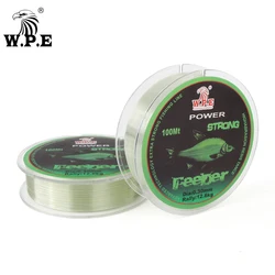 Alimentador W.P.E de línea de pesca de nailon, monofilamento superfuerte de 100-37kg, 0,20 m, 0,60mm-6,02mm, accesorios de pesca de línea principal para peces de carpa