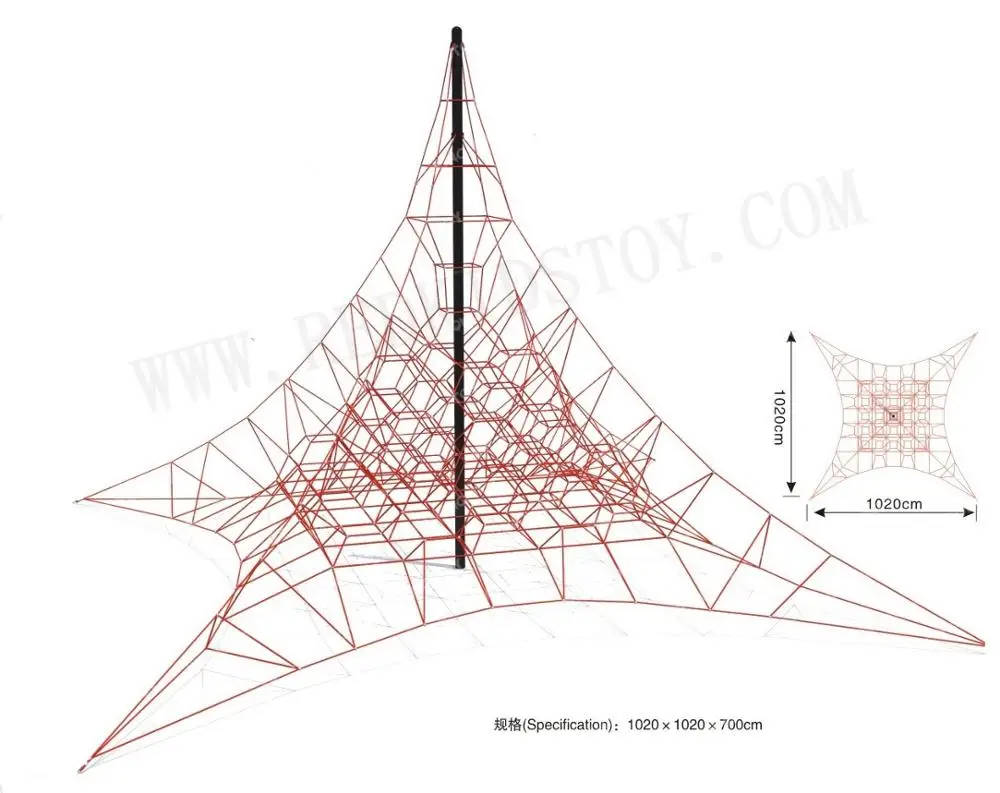 Net Rope Playground Heavy Duty Net Climbing Facility HZ-9813