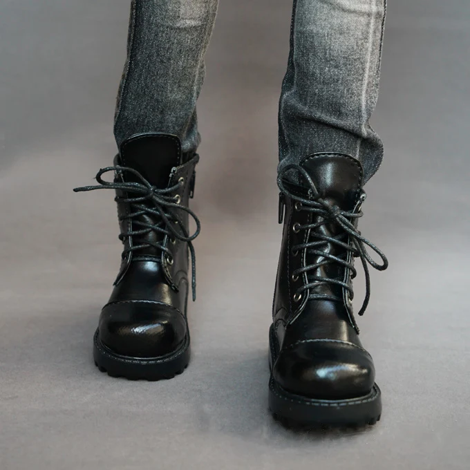 1/4 1/3 scale BJD SD doll leather Army boots shoes for MSD SD13 Strong uncle doll accessories . not include doll and other C0593