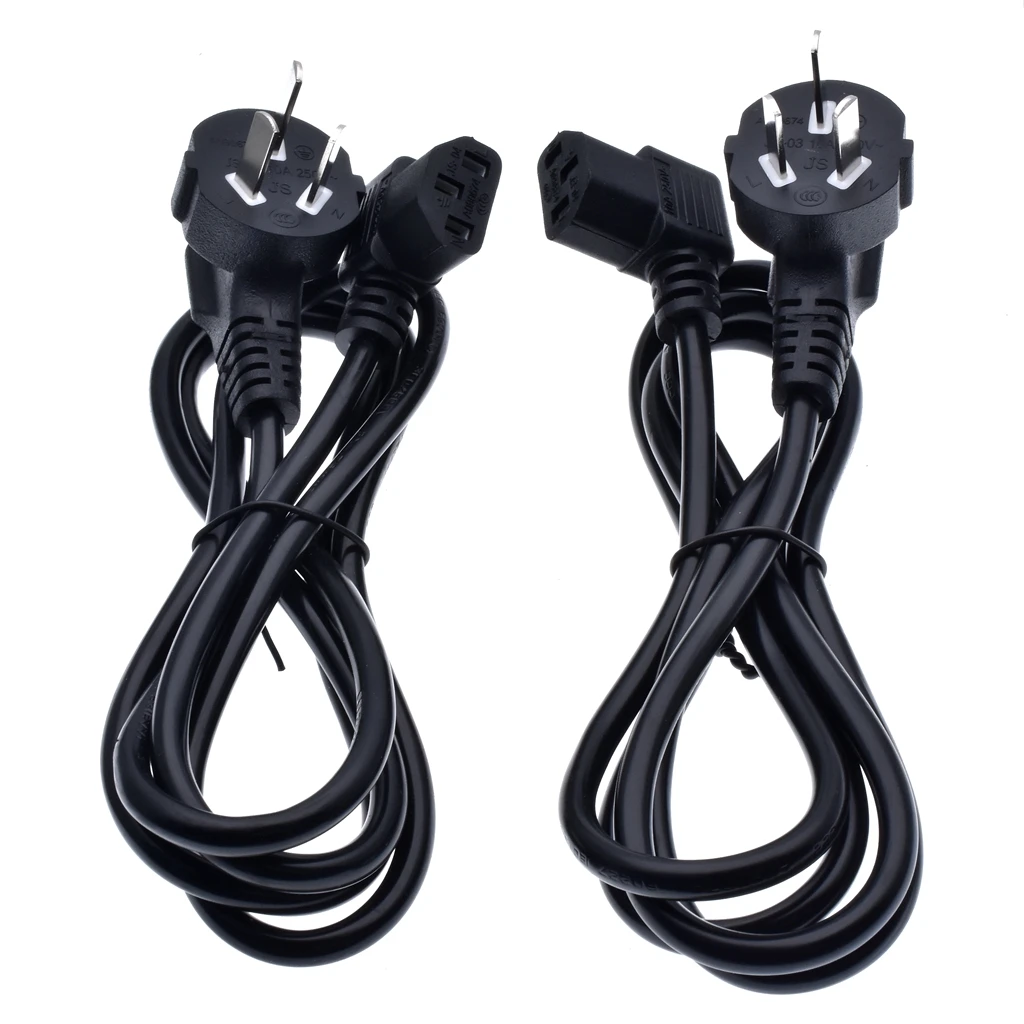 Australia Male plug to C13 Angle Left / Right Power cord 10A C13 to AU 3 pins Extension Cable 90 Degrees angle C13 Power Cord