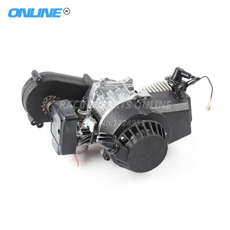 2 stroke Plastic 49CC Engine  Pull E Start 13MM Carburetor Plastic for Mini Moto Pocket ATV Quad Buggy Dirt Pit Bike