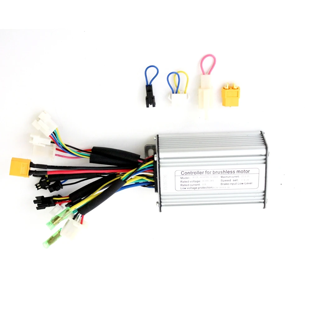 RisunMotor Ebike Controller 24V/36V/48V  250W 350W 20A Electric Bike Brushless DC Controller Support Regenerative Function