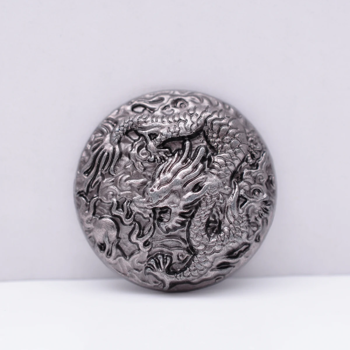 6x 35mm BIG Heavy Sturdy Antique Silver Dragon Amulet Western Concho Buttons For DIY Leathercraft Wallet Belt Accessories