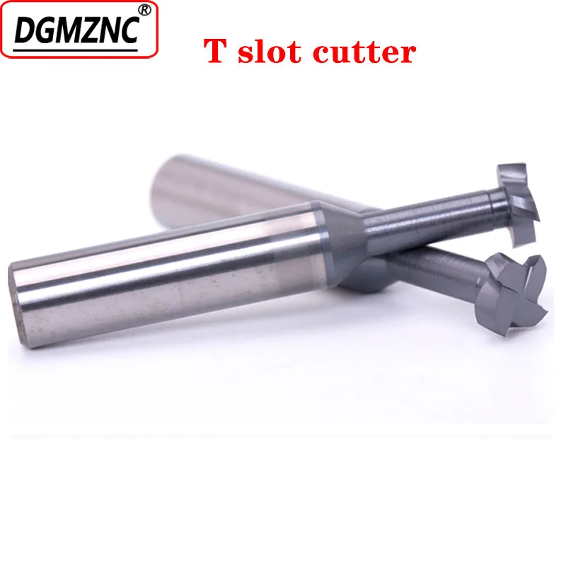 1PCS T slot Groove cutter 4mm-12mm HRC55 Solid carbide T type cutter Milling Knife T Slot groove Milling Cutters for CNC Machine