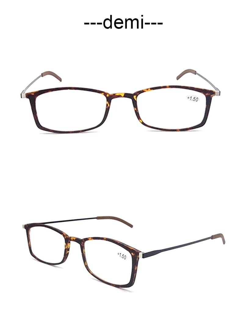 Sighttoo Ultradünne Lesebrille, tragbare Brille, TR90 für Männer mit Schlüsselanhänger-Etui, Metallrahmen, Presbyopie-Brille für Frauen – Detail 6