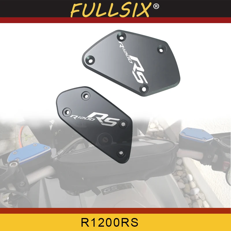 

FOR BMW R1200RS R 1200RS R1200 RS 2014-2018 pair of CNC Aluminum Motorcycle Brake Fluid Fuel Reservoir Tank Cover Cap