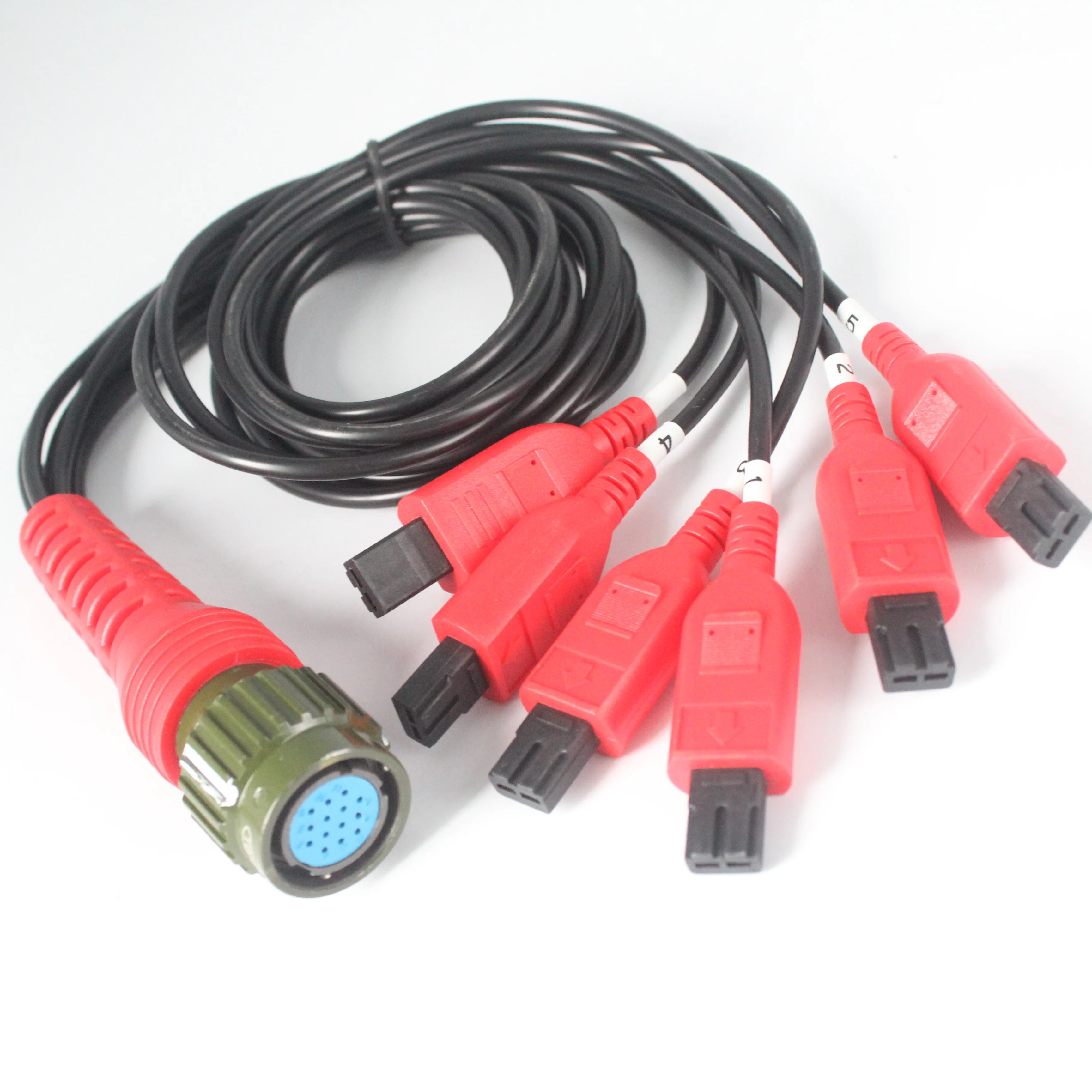 Car diagnostic tool cable for TEKTINO inj-6b injector cleaner pulse cables INJECTOR tester INJ 6B main cable 14PIN connect to 6P