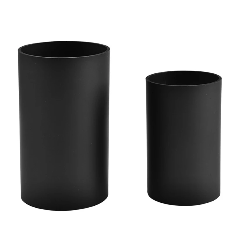 Kitchen Utensil Holder Black Plastic Cylinder Storage Tableware Drying Canister Cutlery Organizer Tools