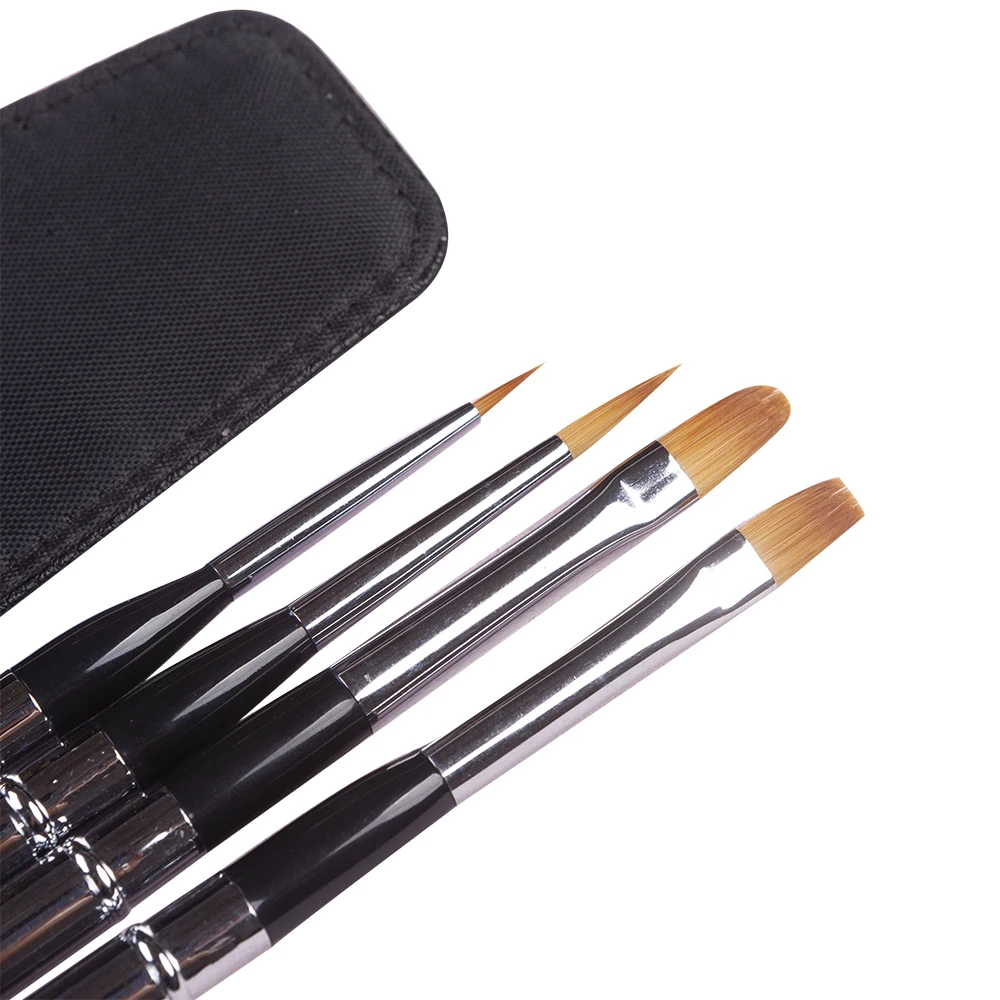 ArtSecret PBT-782 SQ675 SP-576 4/Set Aquarell Acryl Pinsel Mit PU Pouch Aluminium Ferrule Kappe Anti-Drop haar – Detail 8