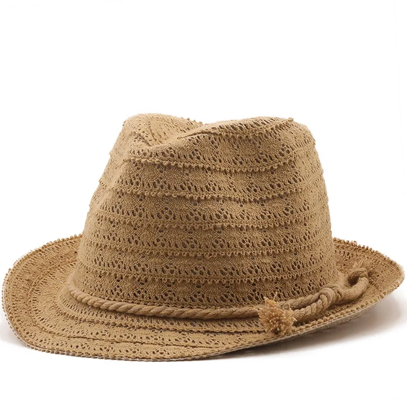 

Summer Women Hollow Sun Hats Sweet Tassel Balls men Straw hats Girls Vintage Beach Panama Hats Chapeu Feminino jazz Fedoras