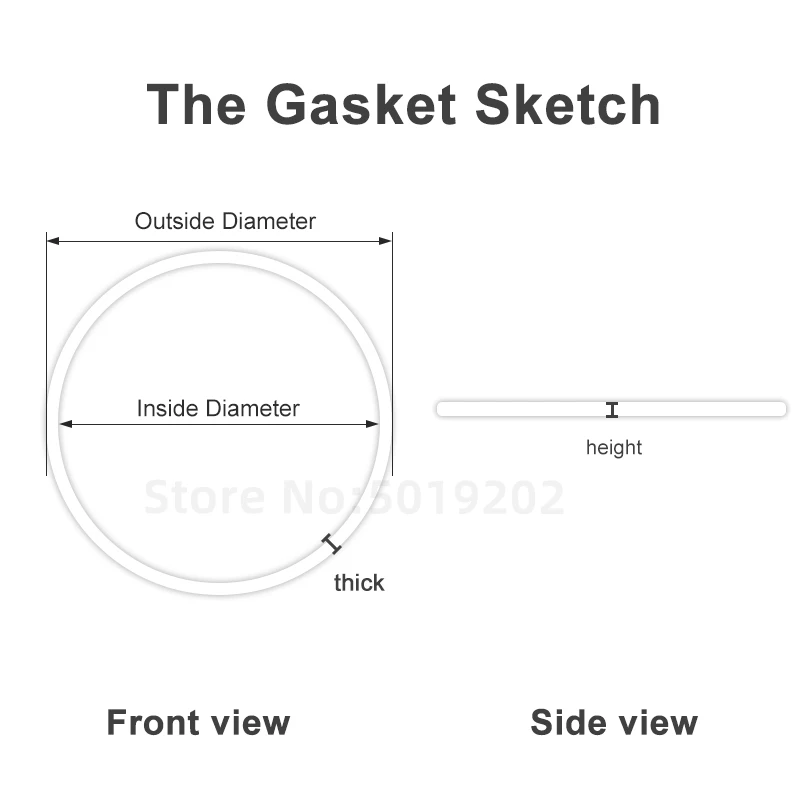 Frente Watch Crystal Glass Gasket, Branco I Anel, Peças de Reparação, Relógios Acessórios, 0.5mm Grosso, 0.85mm, Alta 25-34.5mm, 1Pc