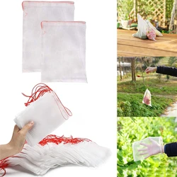 50PCS Garden Plants Vegetable Fruit Protection Bag Anti Bird Drawstring Netting Mesh Bag For Agriculture Pest Control Tools