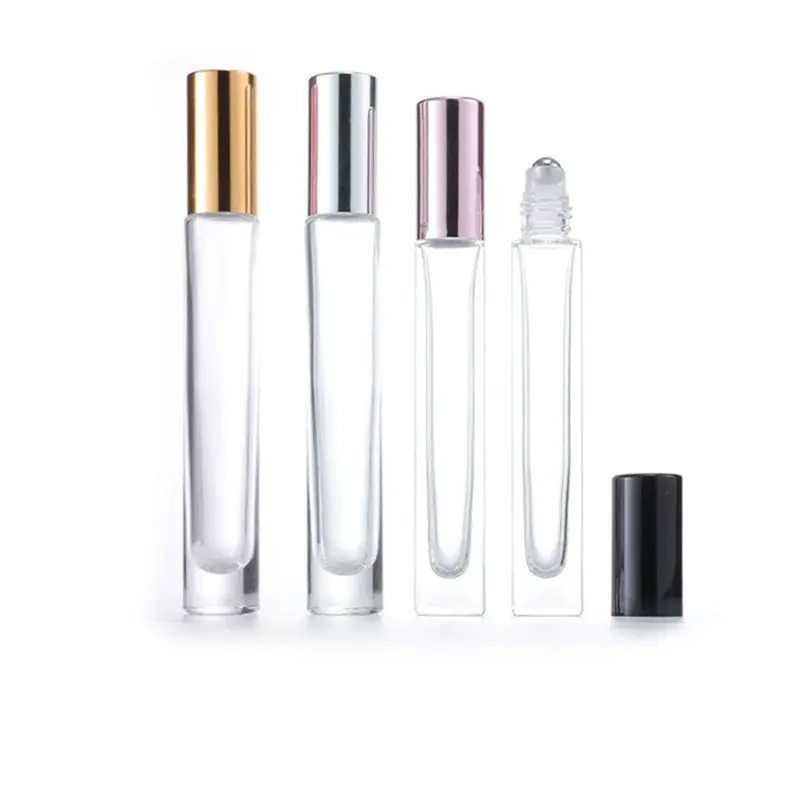 100Pcs 10ml Glass Roller Bottles with Stainless Steel Ball Essential Oil Roller Bottles Roll on Bottles