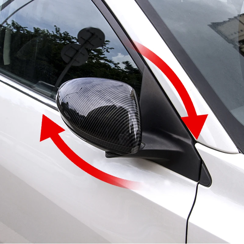 For Nissan Note E-power 2021 ABS Carbon Fiber Rear View Mirror Cap Side Wing Mirror Cover Caps Side Mirror Cover Car Accessories