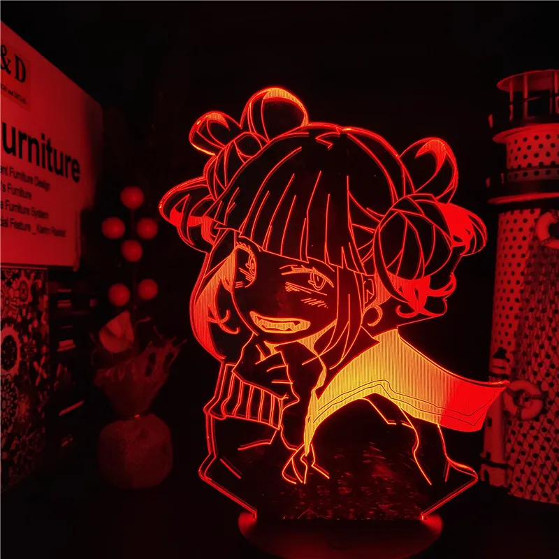 3D ANIME LAMP Academia Cross My Body 야간 조명 침실 장식