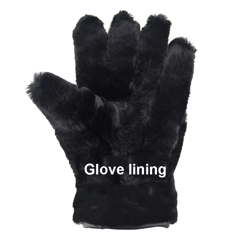 Winter Warm Genuine Leather Gloves for Men Outdoor Waterproof Thick Super Warm Gloves Men\'s Warm Motorbike Gloves Guantes