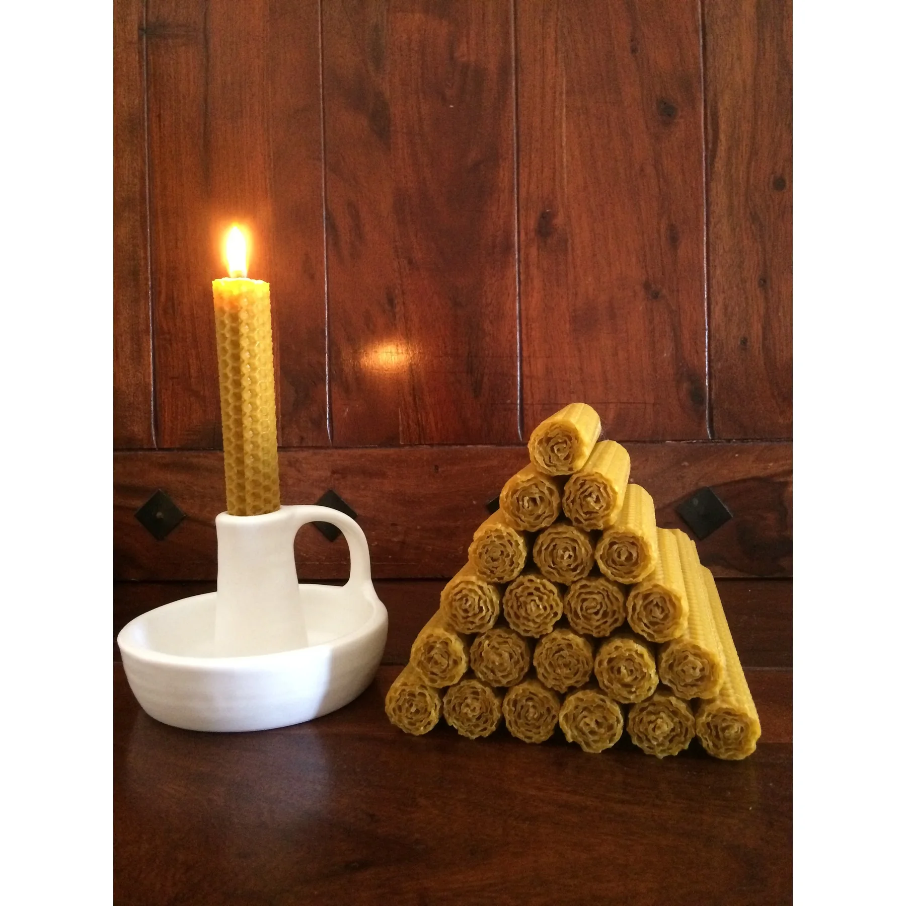 🐝20uni Natural Beeswax Candles 10v-10x2cm/10v-20x2cm Honey Candles🐝