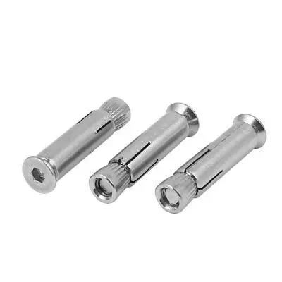 

M6 x 40mm 304 Stainless Steel Hex Socket Drive Sleeve Anchor Expansion Bolt 3PCS