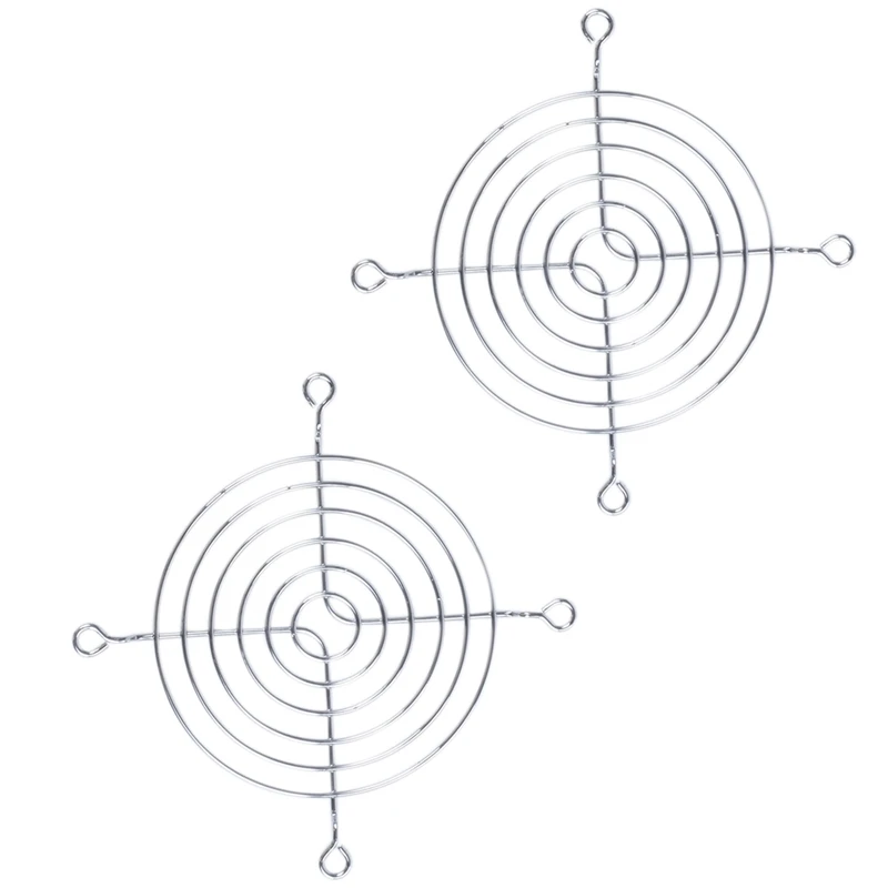 

2 x металлическая проволочная защитная сетка для защиты пальцев 80 мм PC Вентилятор Кулер