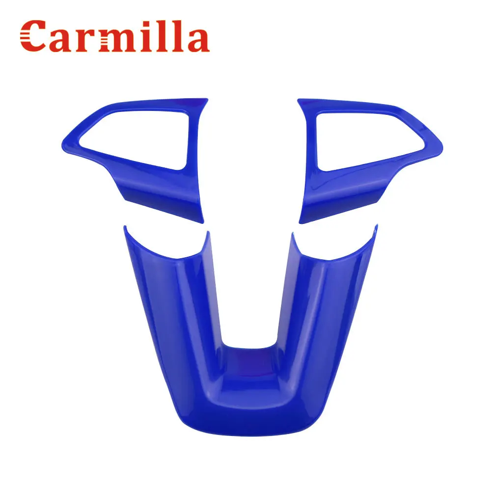Carmilla-غطاء حماية عجلة القيادة الداخلية للسيارة ، ملصقات زخرفية لفورد Ecosport 2018 2019 2020