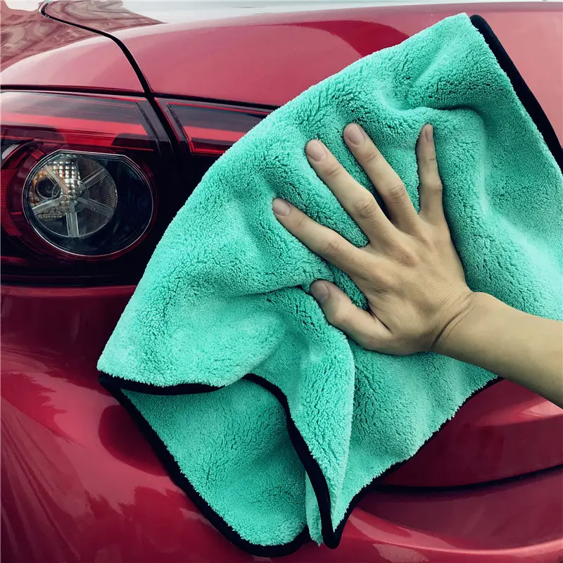 Lucullan 1200GSM Super Soft Premium Microfiber Drying Cltoth Ultra Absorbancy Aqua Deluxe Car Wash Towel