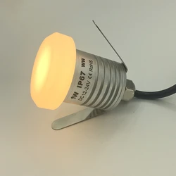 IP67 1W LED Underground Light Ground Garden Path Stair Floor Lamp Outdoor Yard Buried Lamp Inground Deck Landscape Light 12-24V