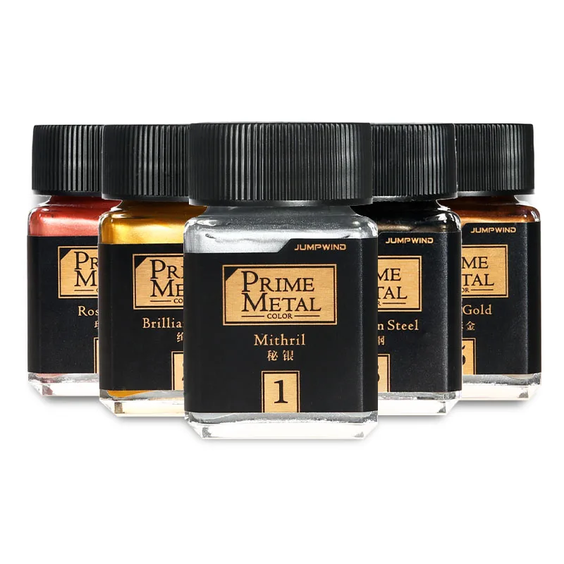 18ml 금속 컬러 페인트 그리기 안료 PM01-PM09 DIY 자동차 인형 군사 탱크 선박 비행기 군인 모델 색칠 빌딩 도구