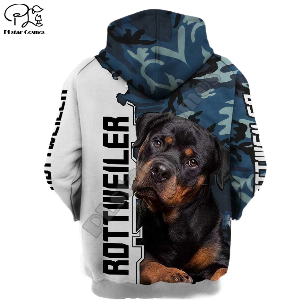 Mens Funny  Rottweiler dog 3d print New hoodies autumn long sleeve Sweatshirts women pullover tracksuit hoody spring outwear