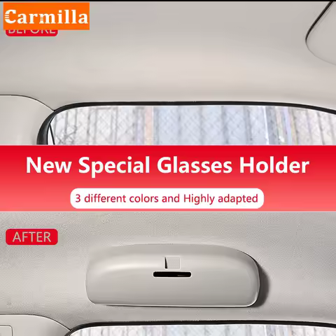 Carmilla Car Glasses Box for Hyundai Tucson Elantra Verna Solaris IX30 IX35 IX45 Sonata Santa Fe Sunglasses Holder Case Parts