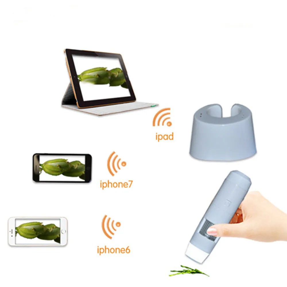 

5X-200X WIFI Wireless Digital Microscope for Ipad Iphone Android Phone and Tablet Laptop