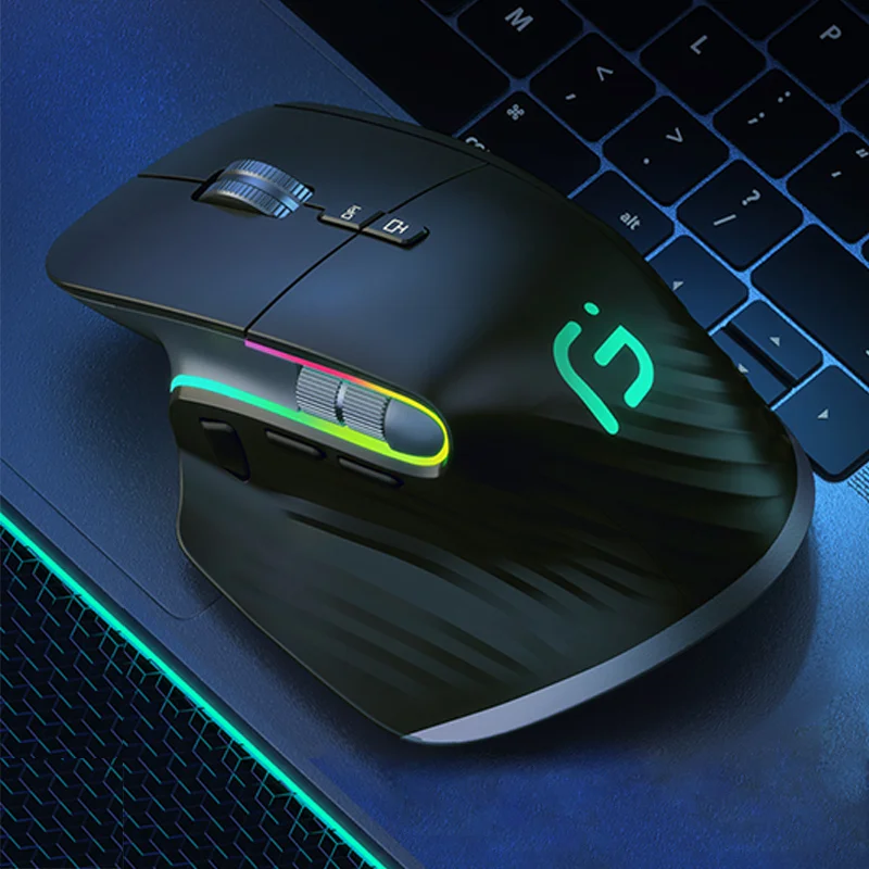 

Type C 2.4G Wireless Mouse Rechargeable Bluetooth Silent Ergonomic Computer 4000 DPI For Tablet Macbook Air Laptop Gaming Office