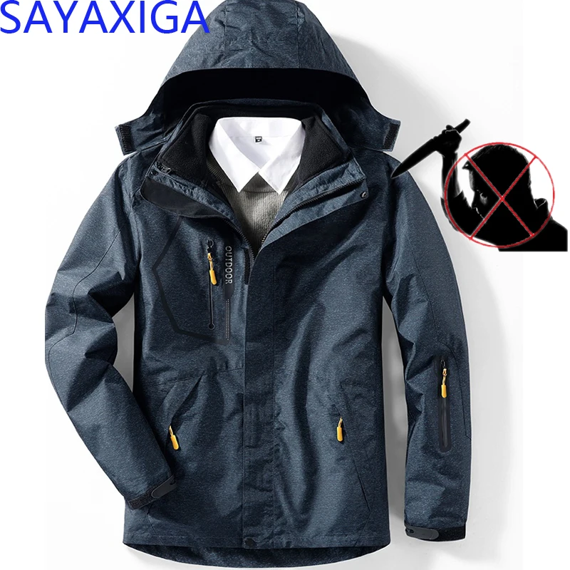 Self Defense safety Clothing Anti-cut Anti-stab Men Jacket Civil Use Stealth Defense Tactic Personal anti knife Overcoats Pizex