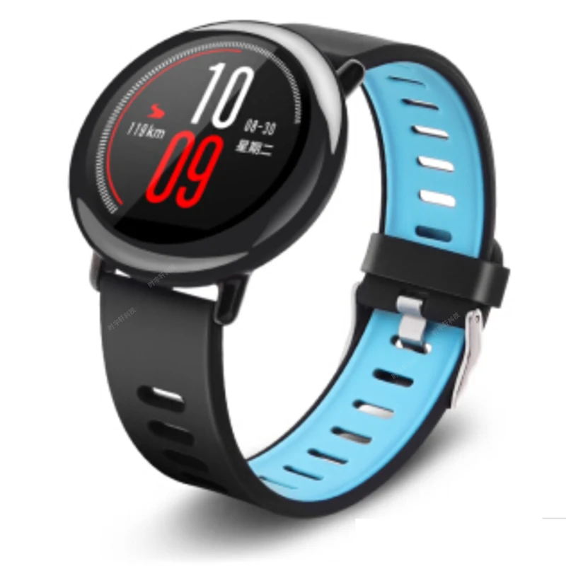 22 مللي متر سيليكون مربط الساعة ل الأصلي Xiaomi Huami Amazfit تيرة ستراتوس 2 2S 3 GTR 47 مللي متر الذكية ووتش استبدال سوار حزام