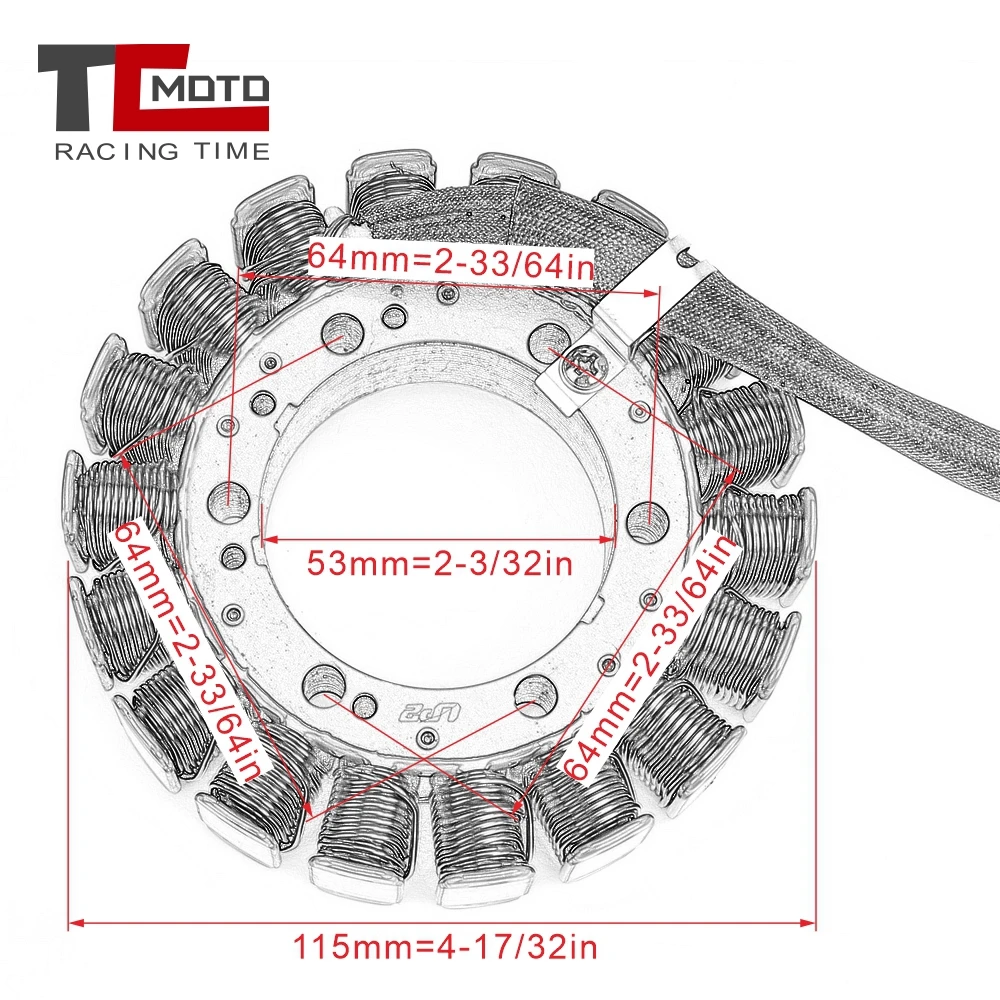 TCMOTO For Aprilia AP0295830 SL1000 Falco 2000-2003 RSV1000 Tuono 2002-2005 RSV 1000 Mille R 1998-2003 Generator Stator Coil